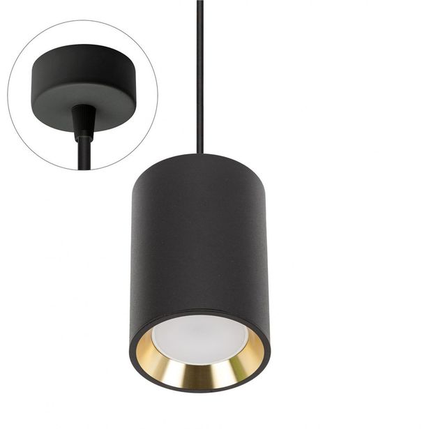 Riippuvalaisin Chloe Mini GU10 IP20 pinta-asennettava musta Ø70x100mm musta