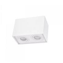 Alasvalo Spectrum Chloe Duo 2xGU10 IP20 suorakaide säädettävä 97x185x125mm valkoinen