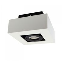 Kohdevalaisin Spectrum Mirora GU10 145x145x85mm pinta-asennettava valkoinen