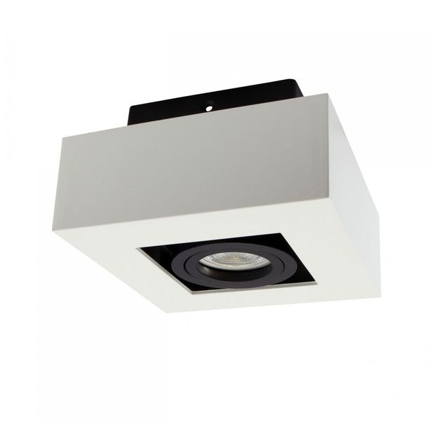 Kohdevalaisin Spectrum Mirora GU10 145x145x85mm pinta-asennettava valkoinen