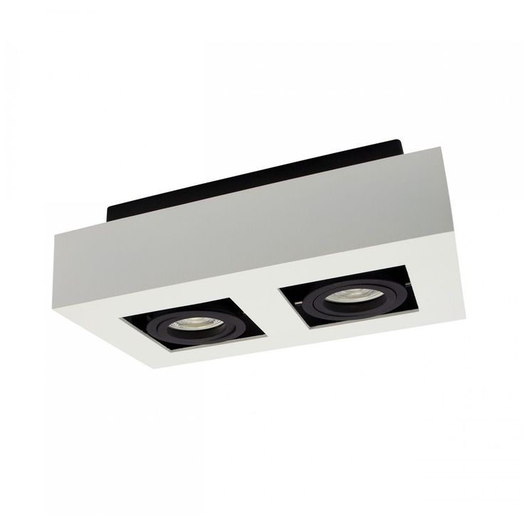 Kohdevalaisin Spectrum Mirora 2xGU10 255x145x85mm pinta-asennettava valkoinen