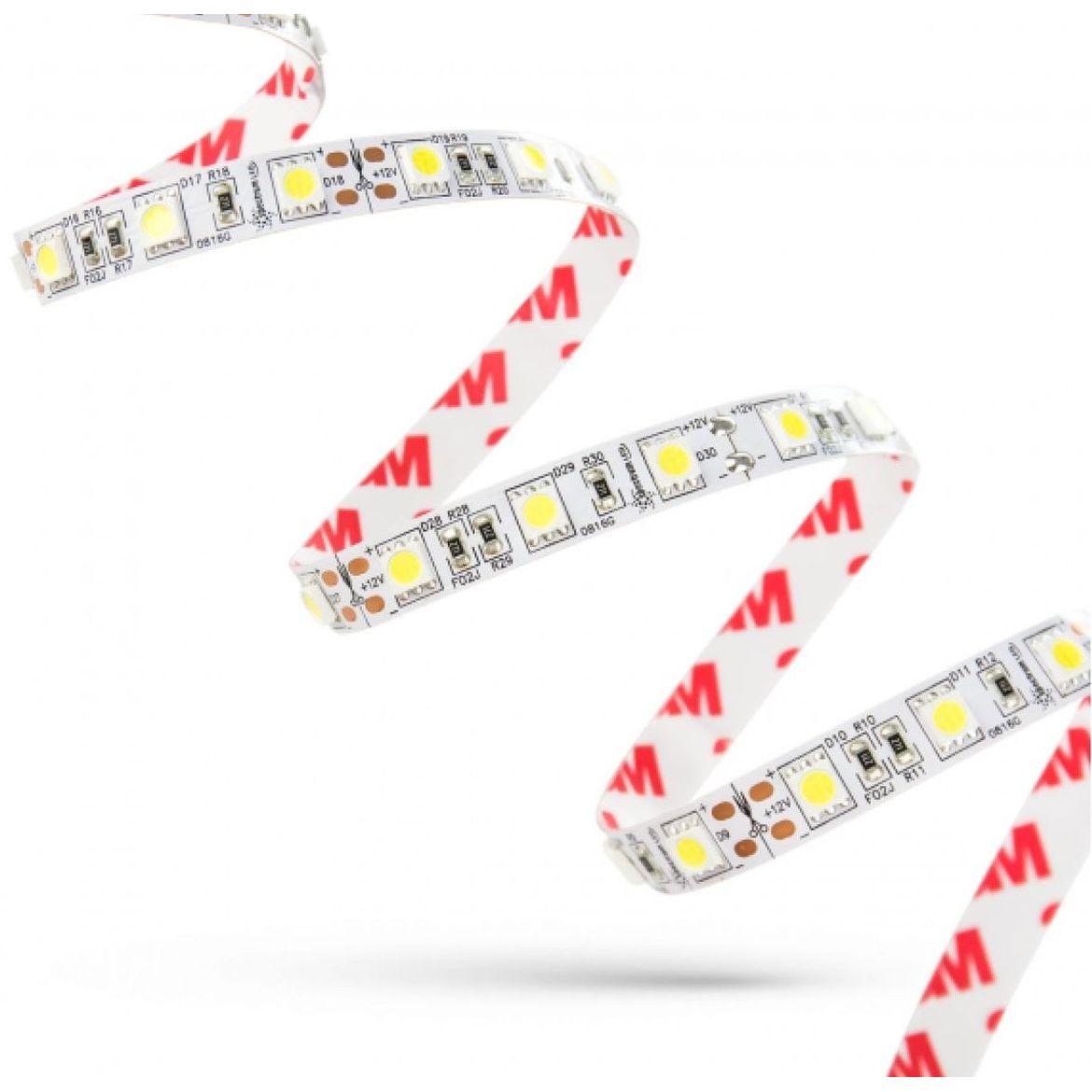 LED-nauha Spectrum 30W 5050 60LED 3000K ilman silikonia, 5m