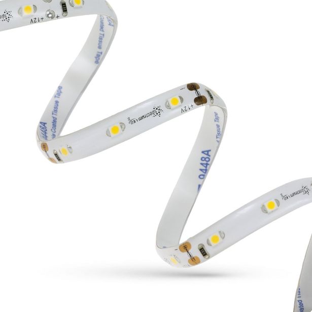 LED-nauha Spectrum 22W 3528 60LED 3000K ilman silikonia, eri pituuksia