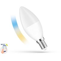 LED-älylamppu Spectrum E14 kynttilä C38 5W 230V CCT+DIM Wi-Fi 3000-6000K