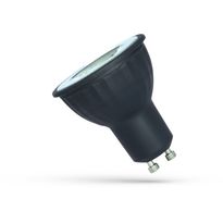 LED-lamppu Spectrum GU10 6W 230V linssillä musta runko, eri värilämpötiloja