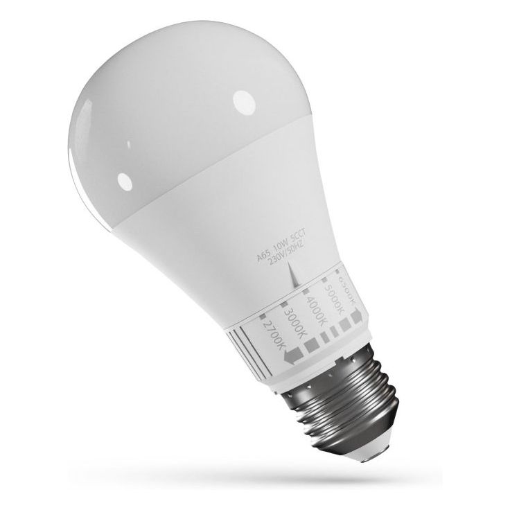 Led-lamppu Spectrum GLS, E27, 10W, 1100lm, 2700-65000K, 5CCT