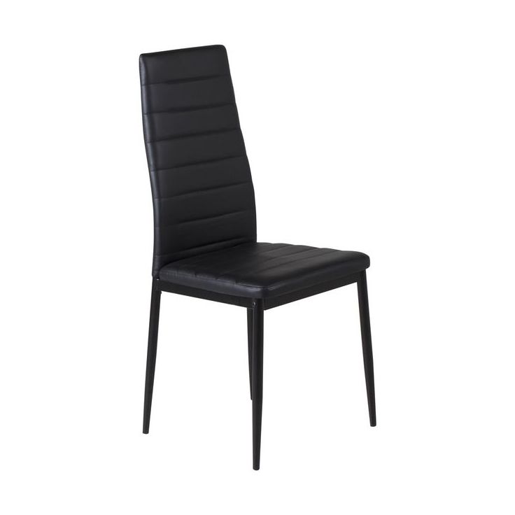 Ruokapöydän tuoli Venture Home Slim, musta