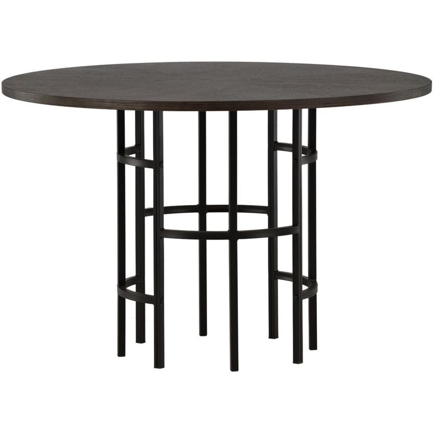 Ruokapöytä Venture Home Copenhagen, ⌀115cm, ruskea