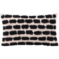 Koristetyynynpäällinen Venture Home Lova, 30x50cm, beige/musta