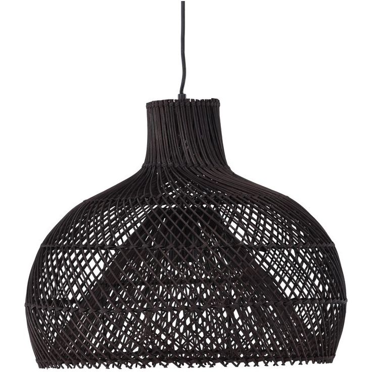 Riippuvalaisin Venture Home Laroche, ø45cm, musta/rottinki