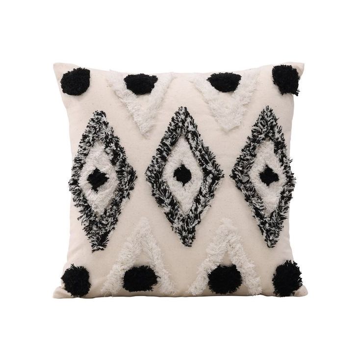 Koristetyynynpäällinen Venture Home Melissa, 45x45cm, mustavalkoinen