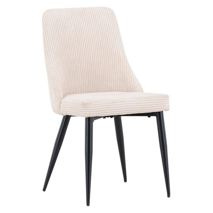 Ruokapöydän tuoli Venture Home Leone, musta/beige
