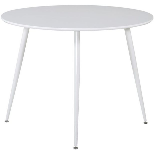 Ruokapöytä Venture Home Plaza ⌀100cm, valkoinen