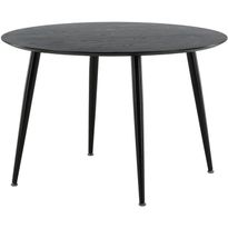 Ruokapöytä Venture Home Dipp, ⌀115cm, musta