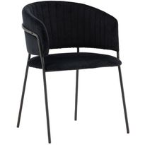 Ruokapöydän tuoli Venture Home Selma musta