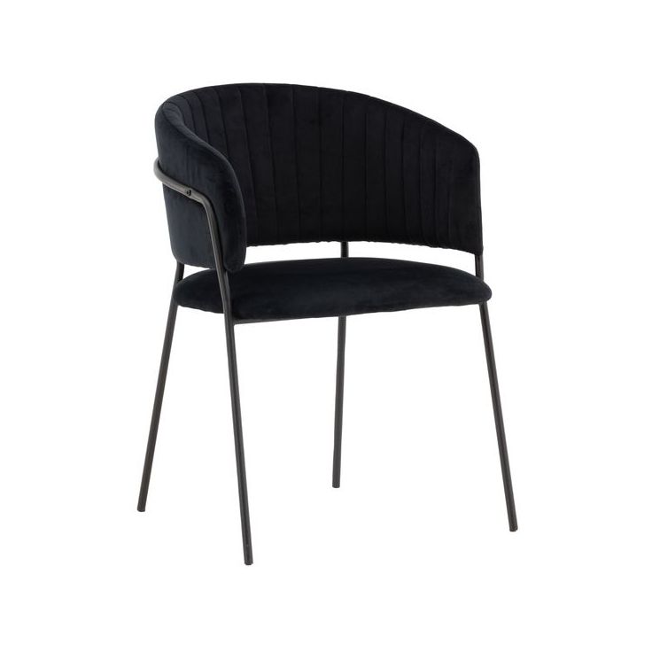 Ruokapöydän tuoli Venture Home Selma musta