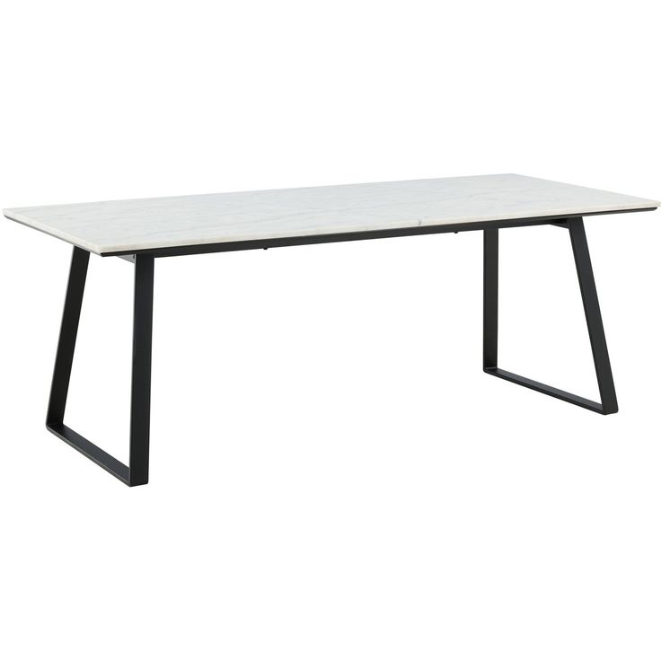 Ruokapöytä Venture Home Estelle, 200x90cm, valkoinen