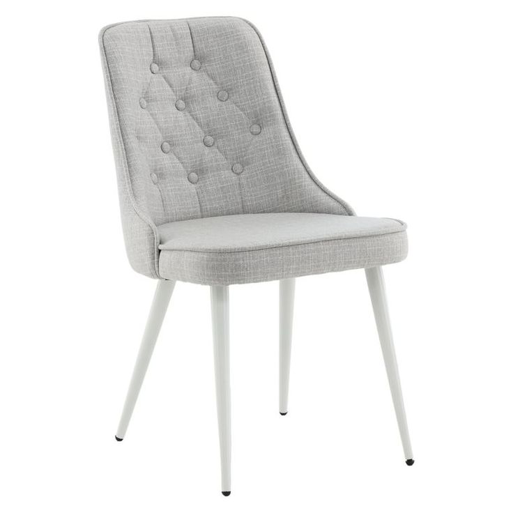 Ruokapöydän tuoli Venture Home Velvet Deluxe, valkoinen/vaaleanharmaa