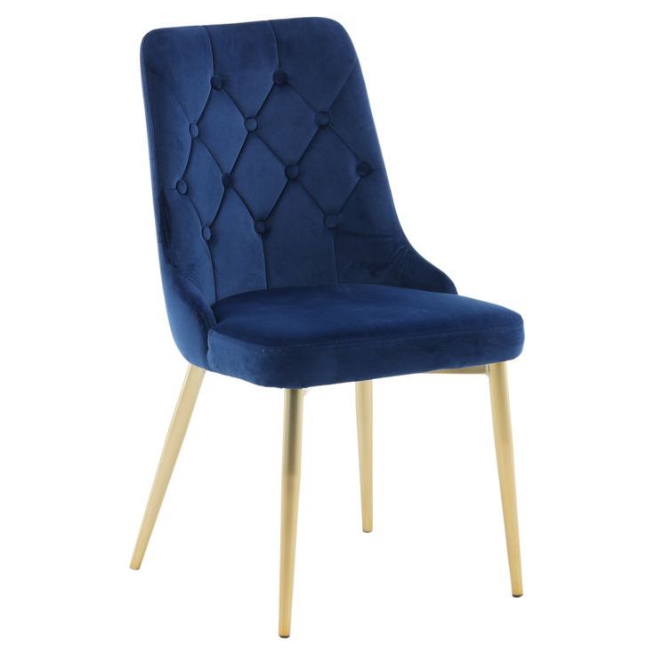 Ruokapöydän tuoli Venture Home Velvet Lyx, messinki/sametti