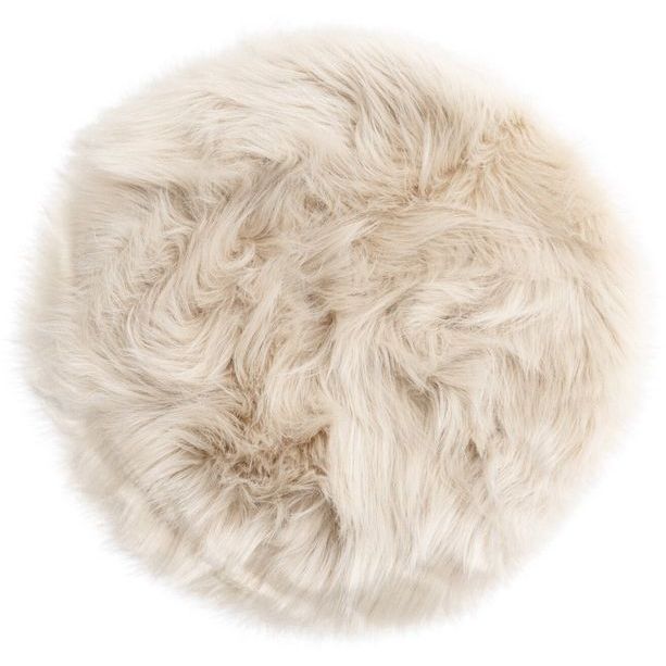 Istuintyyny Venture Home Katy Fur, 34x34cm, pyöreä, beige