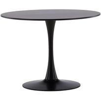 Ruokapöytä Venture Home Glade, ⌀100cm, musta