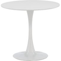 Ruokapöytä Venture Home Hamden, ⌀80cm, valkoinen