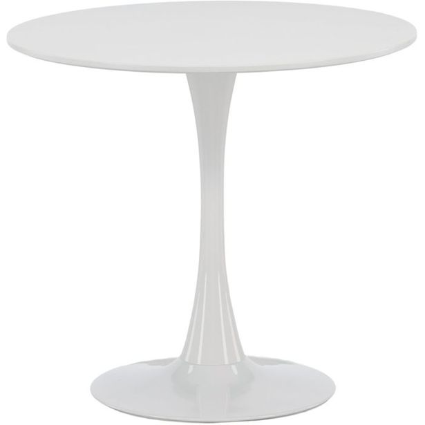 Ruokapöytä Venture Home Hamden, ⌀80cm, valkoinen