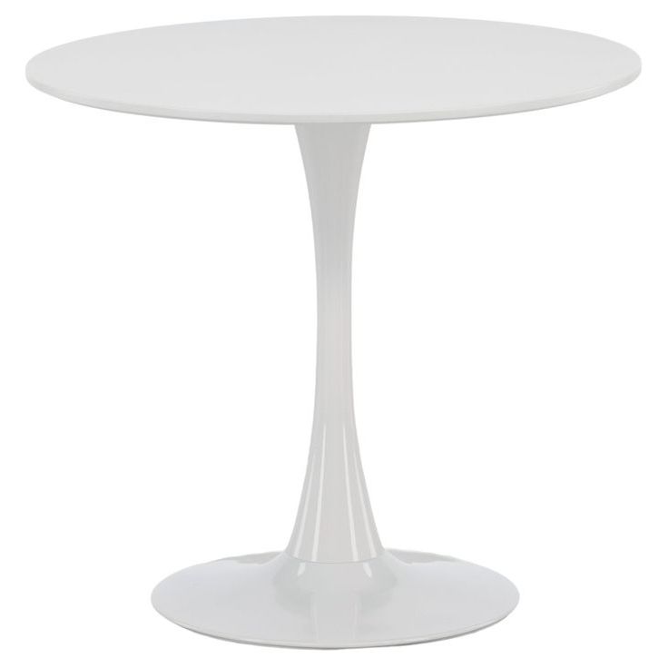 Ruokapöytä Venture Home Hamden, ⌀80cm, valkoinen