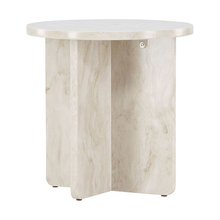 Sivupöytä Venture Home Ålesund, ø50cm, beige