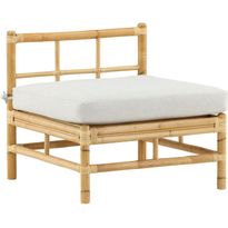 Keskimoduuli Venture Home Cane -sohvaan, luonnollinen bambu/vaaleanharmaa