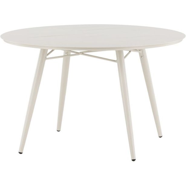Ruokapöytä Venture Home Lina, ø120cm, beige