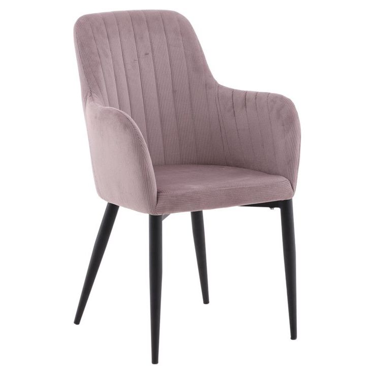 Ruokapöydän tuoli Venture Home Comfort, vaaleanpunainen vakosametti