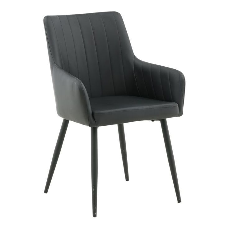 Ruokapöydän tuoli Venture Home Comfort, musta keinonahka