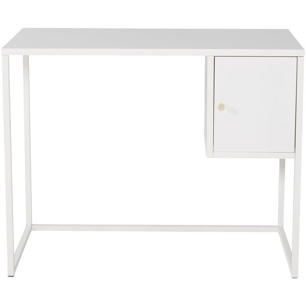 Työpöytä Venture Home Bakal, 45x95cm, valkoinen