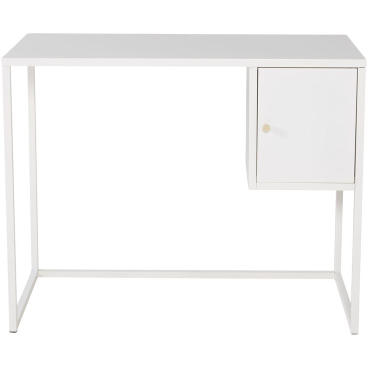Työpöytä Venture Home Bakal, 45x95cm, valkoinen