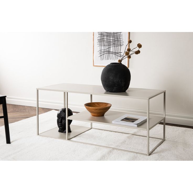 Sohvapöytä Venture Home Staal, 120x50x50 cm beige