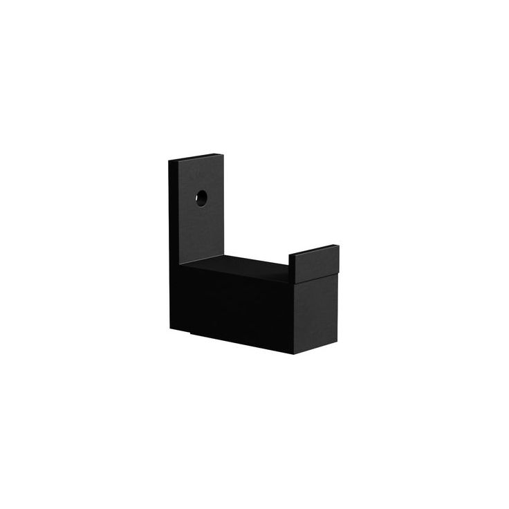 Koukku Nimes-rimapaneeliin Venture Home Nimes, 5.8x2.5x7.5cm, musta
