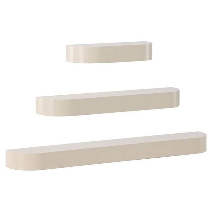 Seinähyllyt Venture Home Glow, 3kpl, beige