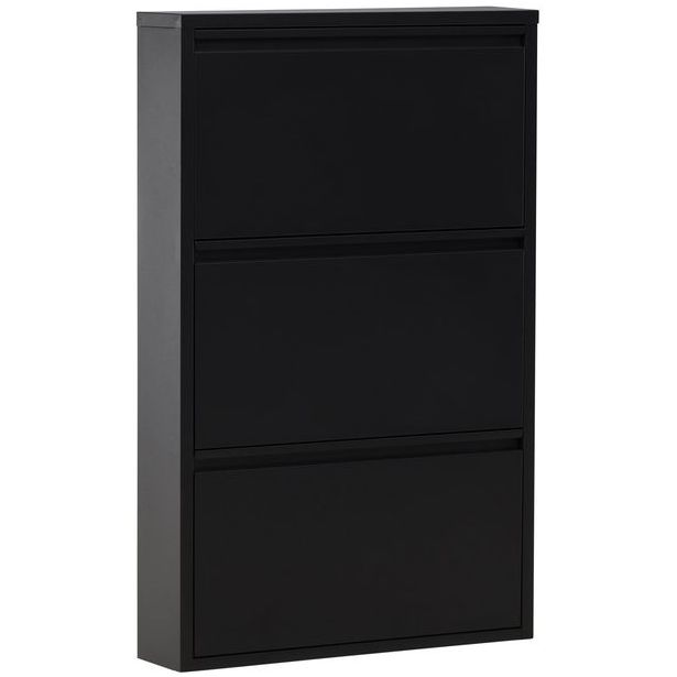 Kenkäkaappi Venture Home Bonito, 60x103cm, musta