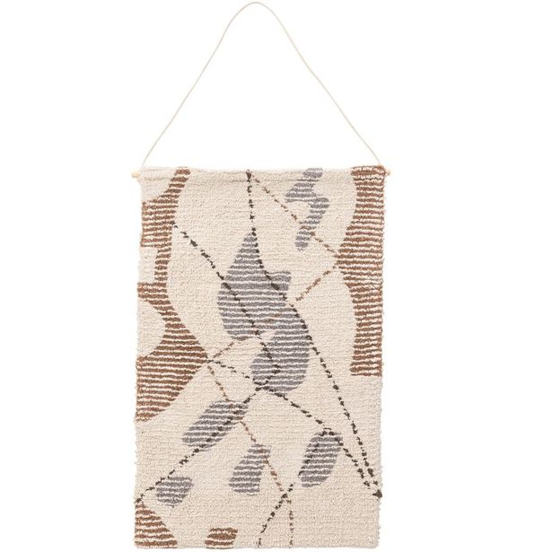 Seinävaate Venture Home Liam, 50x80cm, beige/harmaa