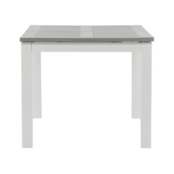 Jatkettava ruokapöytä Venture Home Albany, 152/210x90cm, harmaa/valkoinen