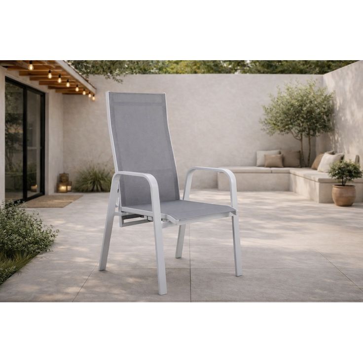 Säätötuoli Venture Home Copacabana, pinottava, harmaa/valkoinen Google Shopping kuva