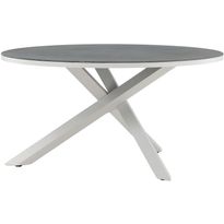Ruokapöytä Venture Home Copacabana, ø140cm, harmaa/valkoinen