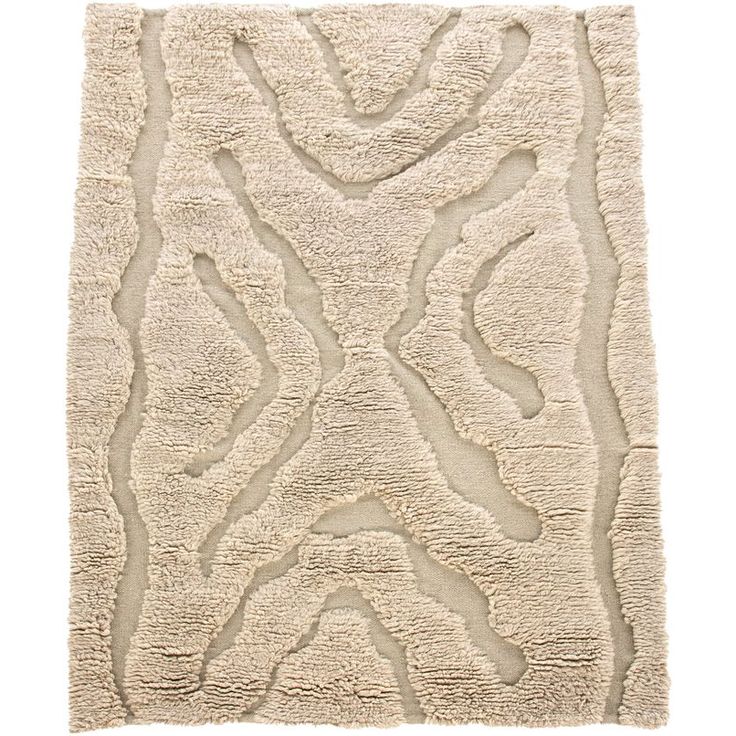 Villamatto Venture Home Trondheim x Josefin Lustig, beige/valkoinen