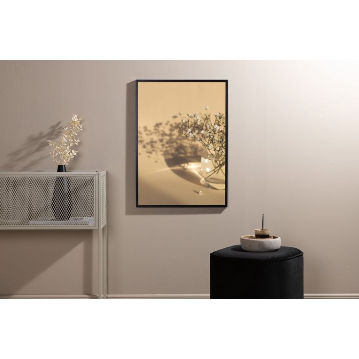 Juliste Venture Home White flowers, beige