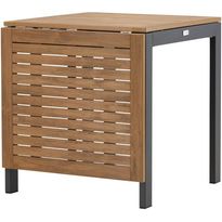 Jatkettava ruokapöytä Venture Home Diego, 70/130x70cm, ruskea/musta