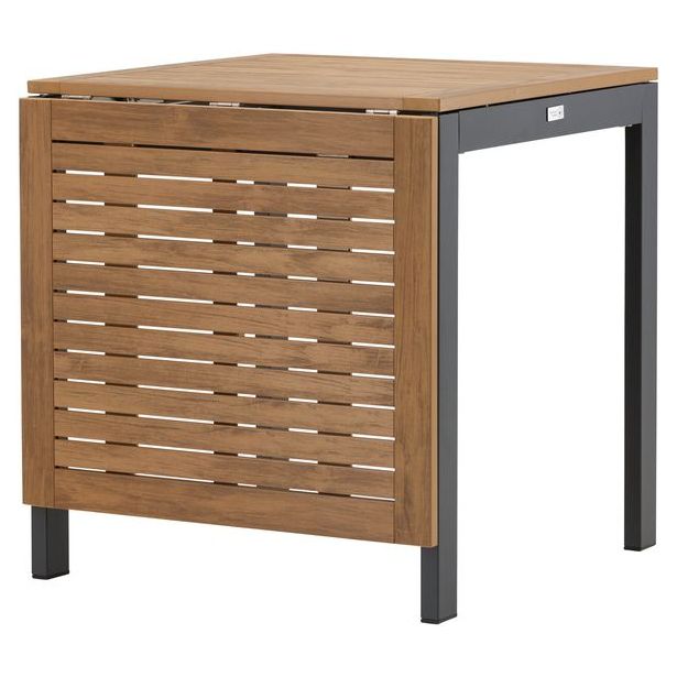 Jatkettava ruokapöytä Venture Home Diego, 70/130x70cm, ruskea/musta