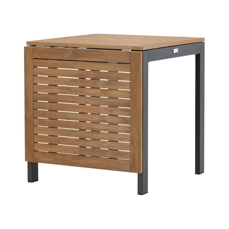 Jatkettava ruokapöytä Venture Home Diego, 70/130x70cm, ruskea/musta