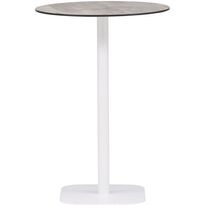 Baaripöytä Venture Home Milano, ø70cm, harmaa/valkoinen