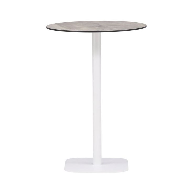 Baaripöytä Venture Home Milano, ø70cm, harmaa/valkoinen
